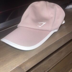 pastel pink gymshark athletic hat
